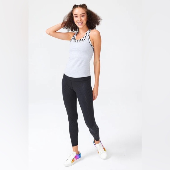 NWT Terez TLC Leggings in Zebra Foil - Picture 3 of 12